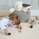 Crochet Basket, Size L | BEIGE