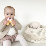 Crochet Basket, Size L | IVORY