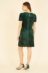 Mela Green Sequin Tunic Dress