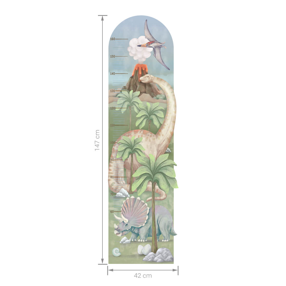 Wall Sticker | Height Measure Dinosaurs