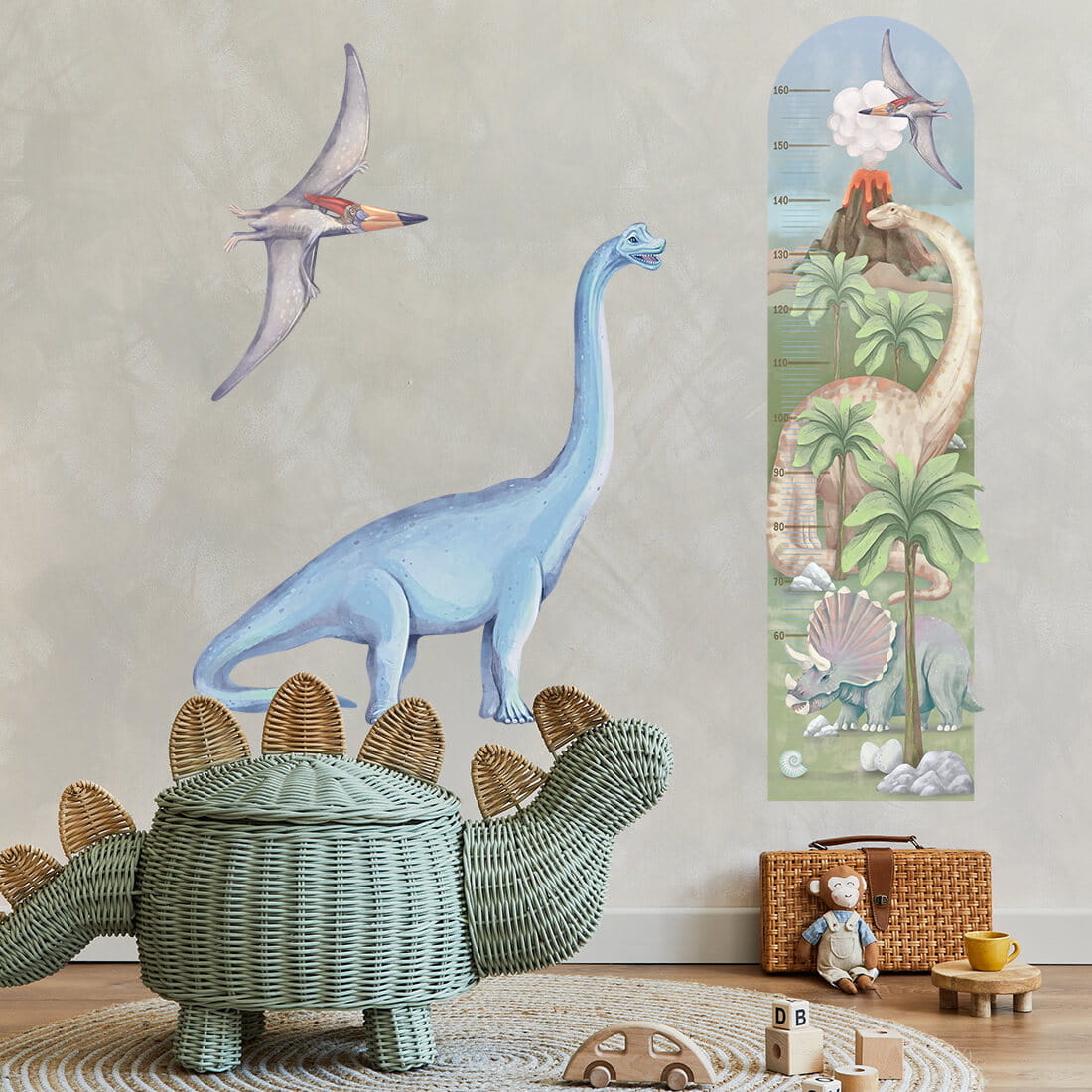 Wall Sticker | Height Measure Dinosaurs