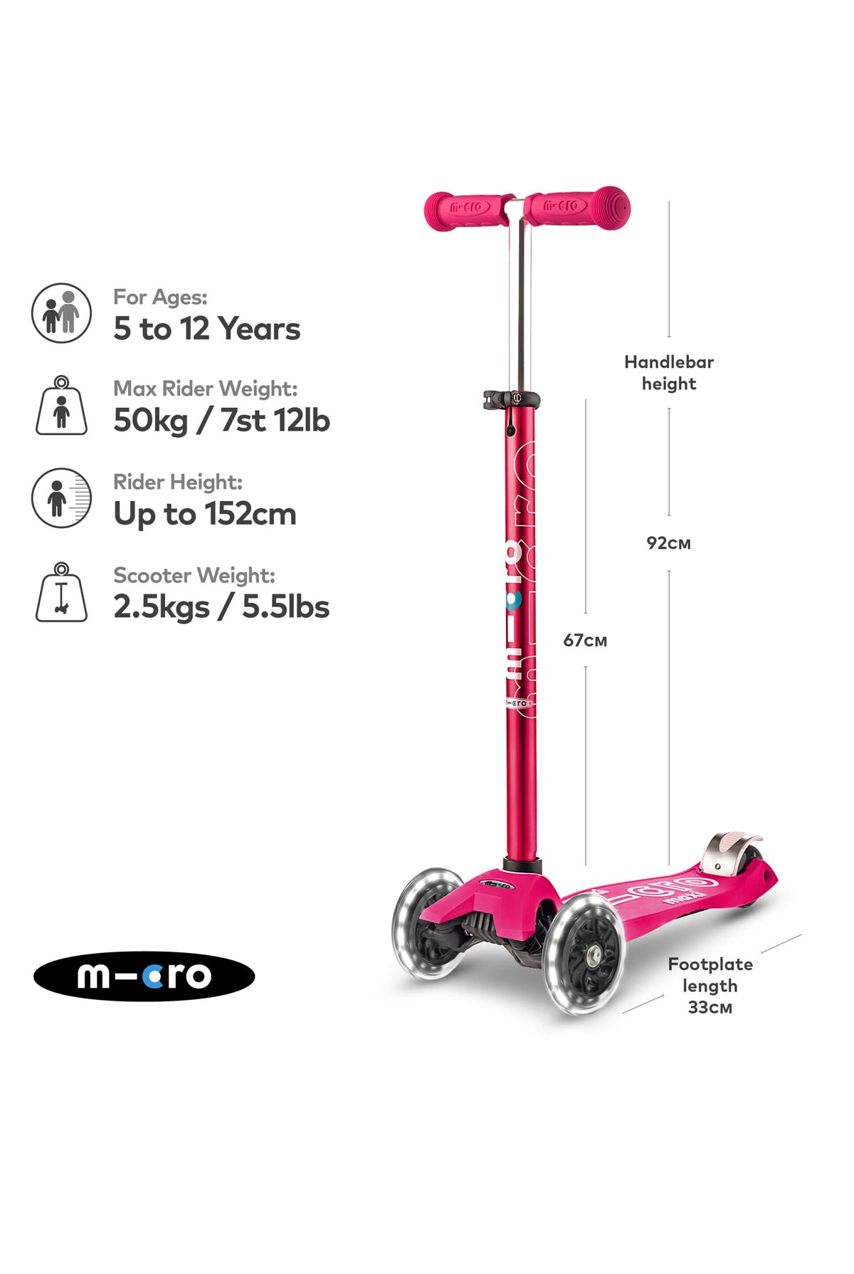 Maxi Deluxe LED Pink