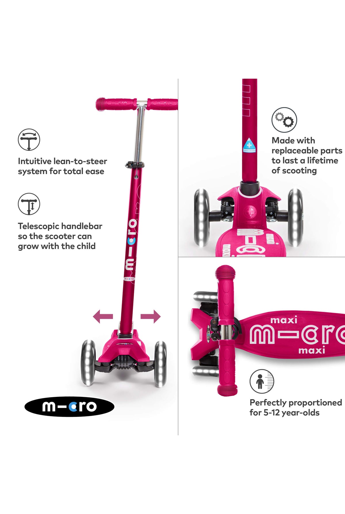 Maxi Deluxe LED Pink