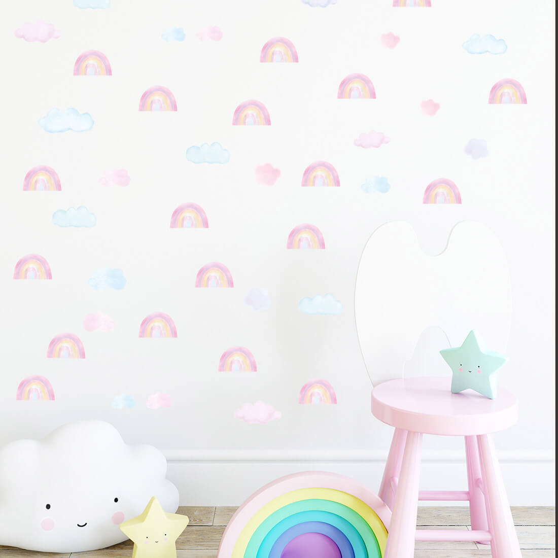 Wall Sticker | Mini Rainbows Pink