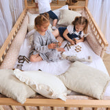 Montessori House Bed With Fence – Hardwood Floor Bed for Toddlers