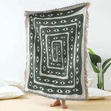 Mystic Gaze Woven Throw Blanket