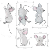 Wall Stickers | Mice Family