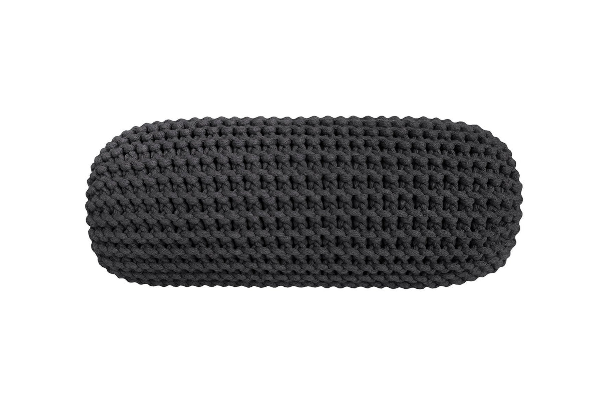 Knitted Neck Cushion | CHARCOAL