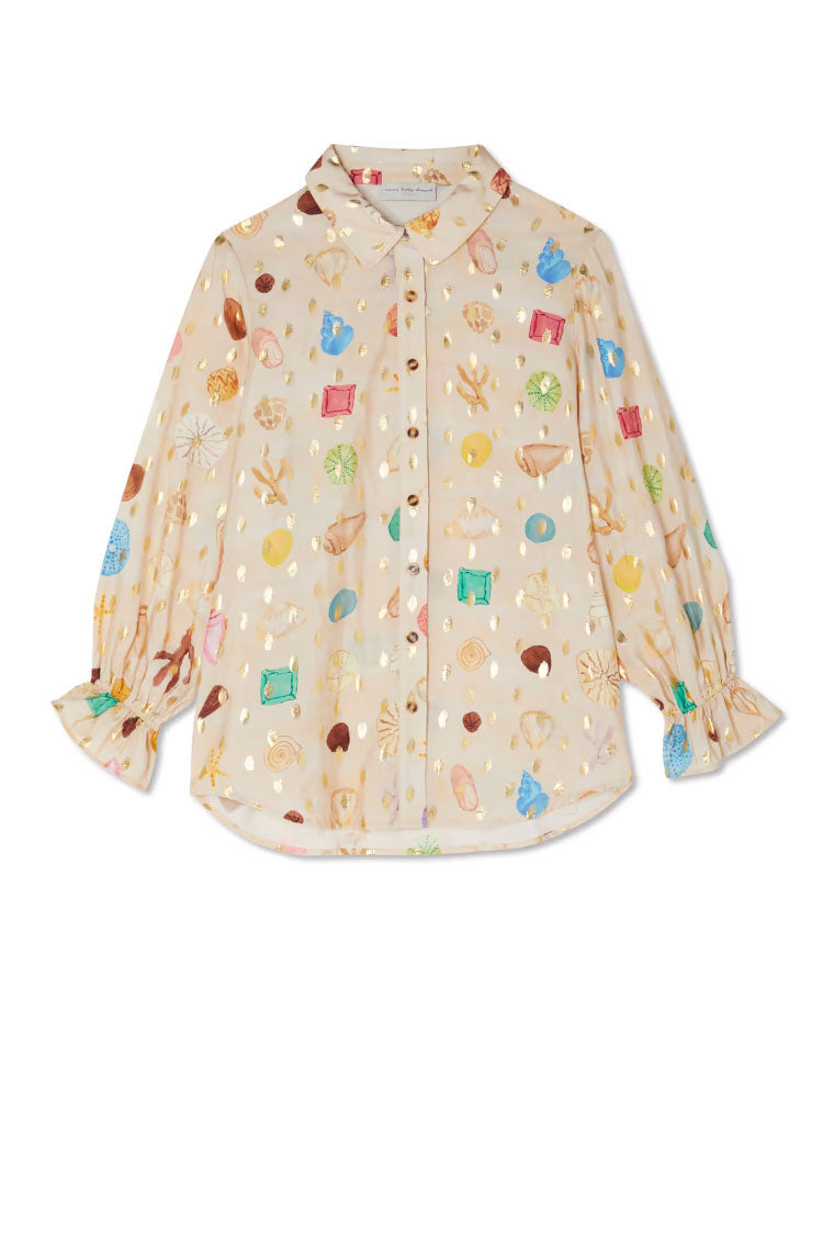 Never Fully Dressed Cream Shell Geanie Shirt