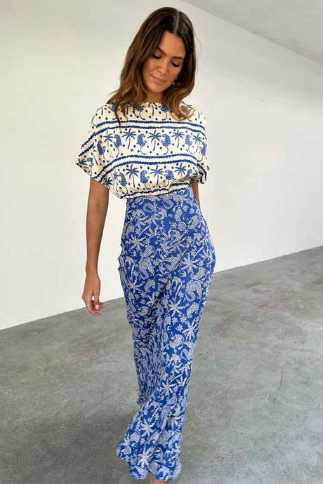 Blue Mosaic Elodie Dress