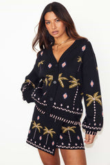 Never Fully Dressed Midnight Havana Mini Wrap Skirt