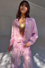 Pink Elissa Trousers with Sun Foil