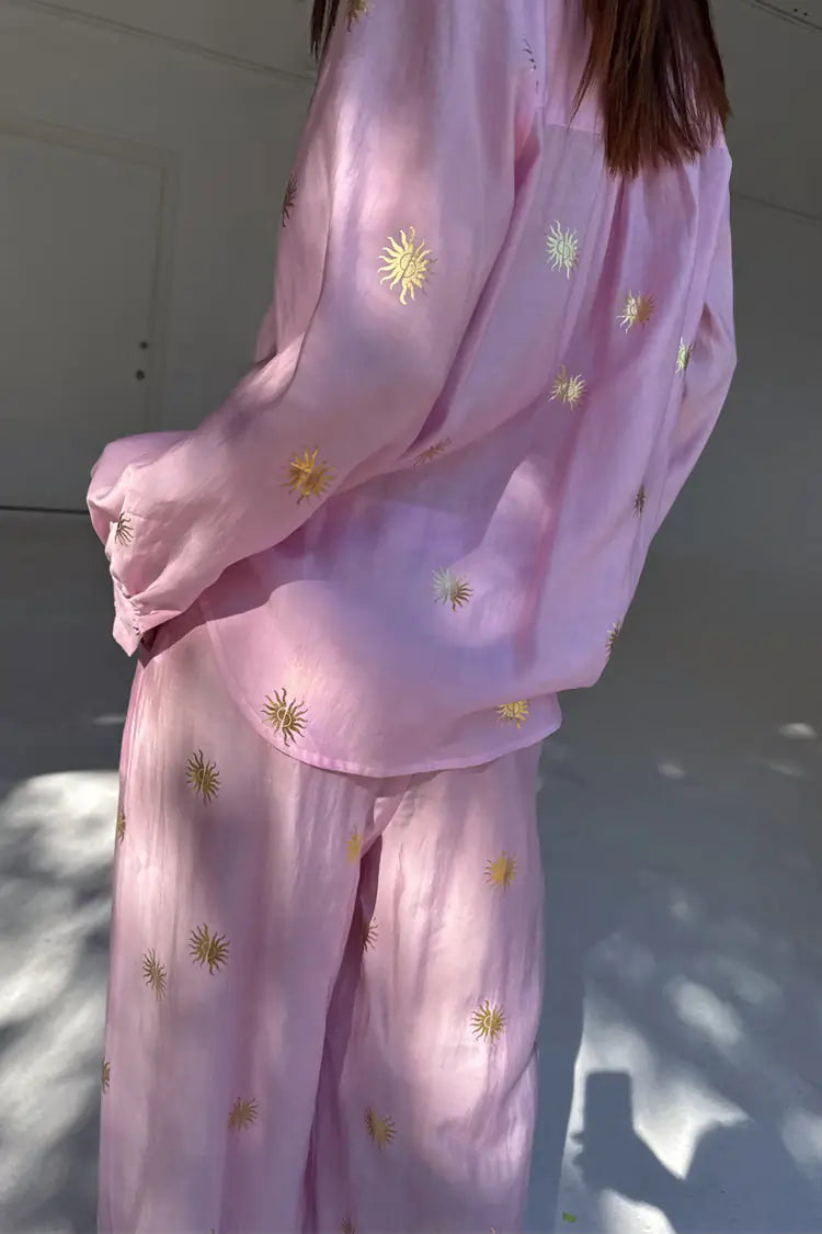 Pink Miley Shirt with Sun Foil