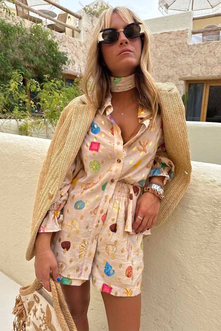 Never Fully Dressed Cream Shell Geanie Shirt