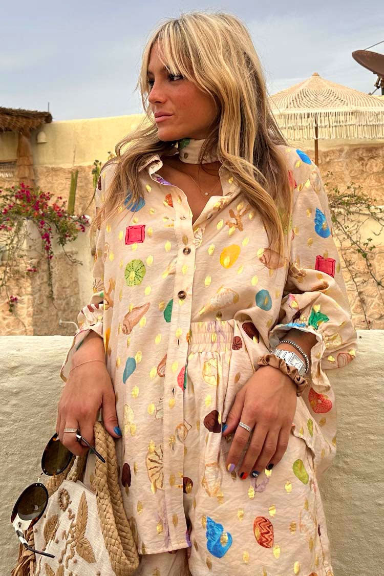 Never Fully Dressed Cream Shell Geanie Shirt