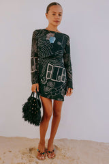 Mono Palma Mesh Mini Dress