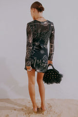 Mono Palma Mesh Mini Dress