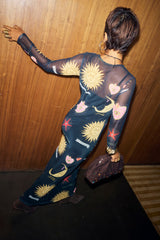Black Mystical Mesh Dress