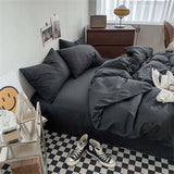 Noir Black Bedding Set