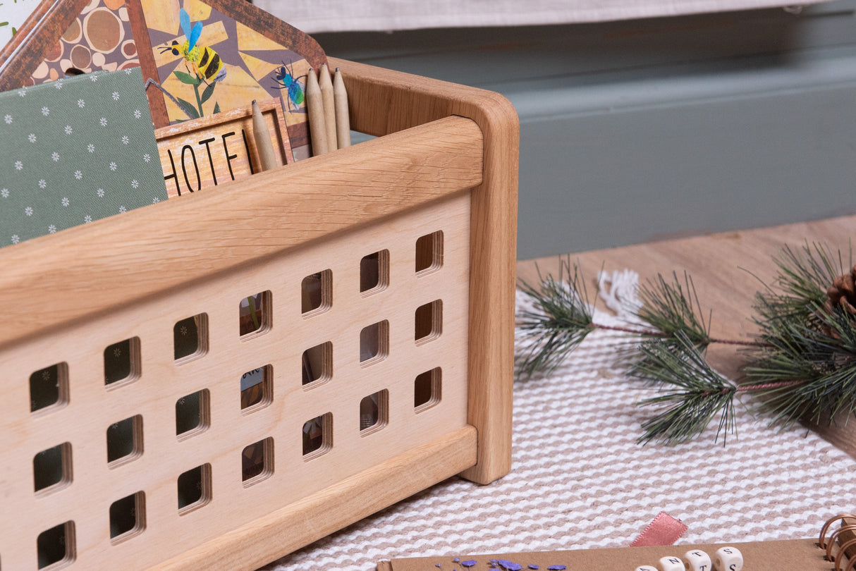 The Midi Caddy - Solid Oak