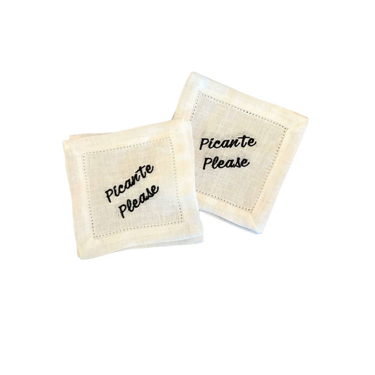 Picante Please Embroidered Cocktail Napkin