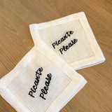 Picante Please Embroidered Cocktail Napkin