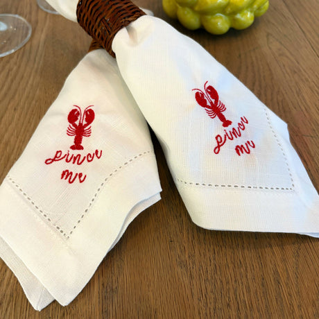 Pincer Me Lobster Napkins - Set of 2