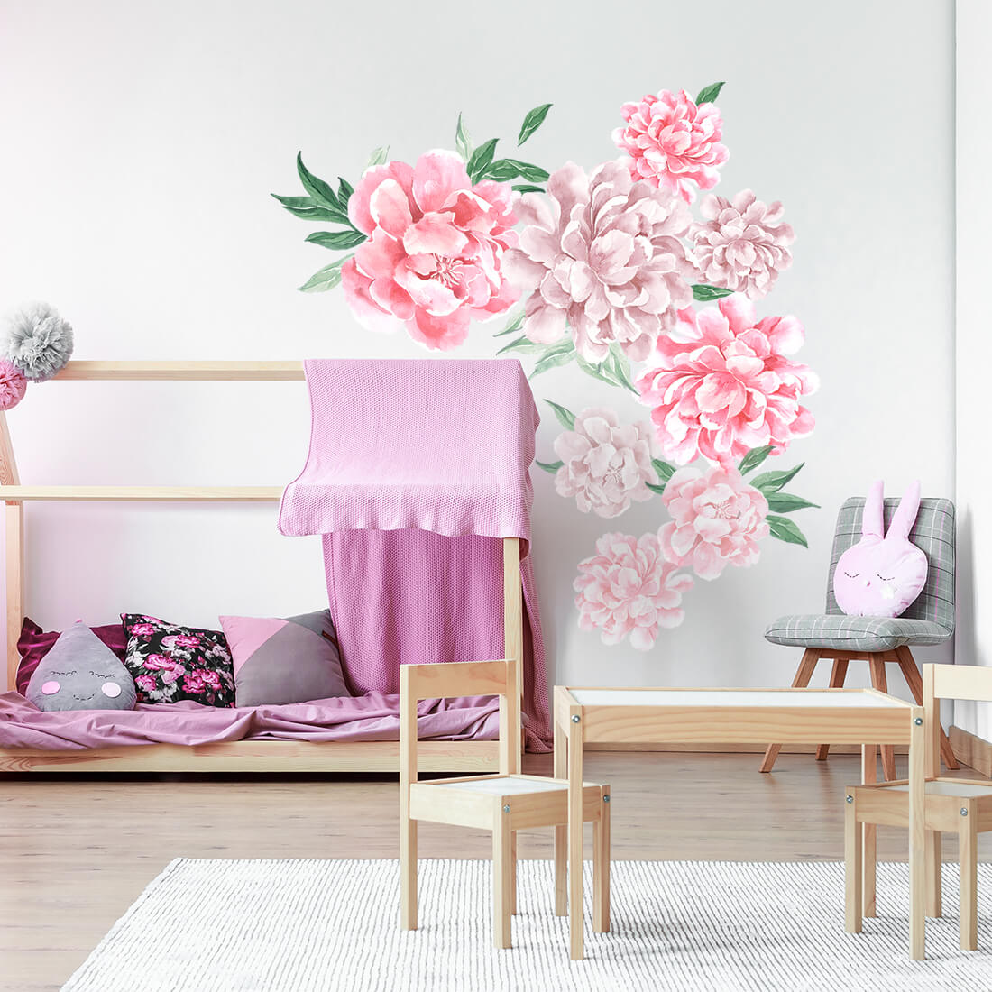 Wall Stickers | Pink Peonies
