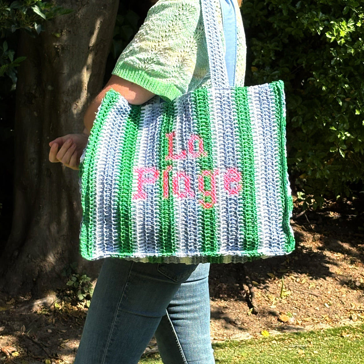 La Plage Straw Beach Bag