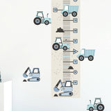 Height Measure | Blue Construction Vehicles