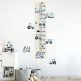 Height Measure | Blue Construction Vehicles