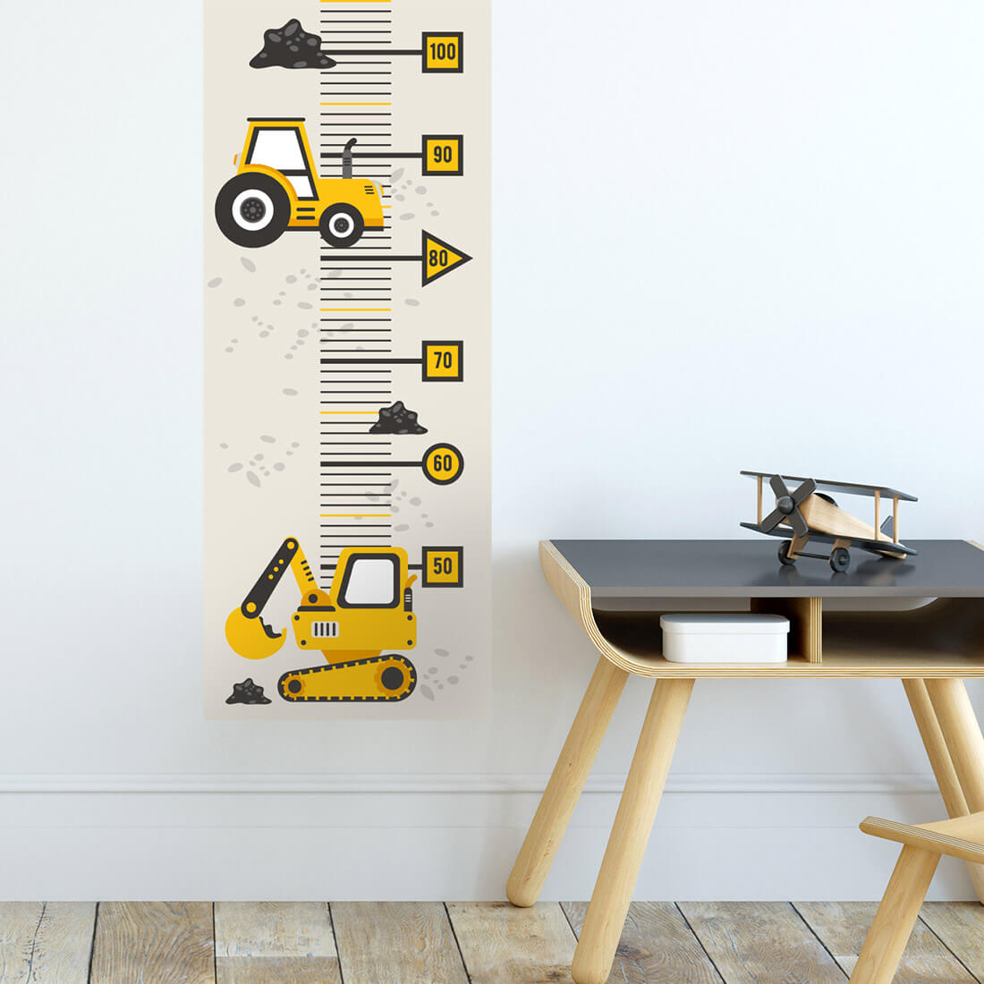 Height Measure | Yellow Construction Vehicles