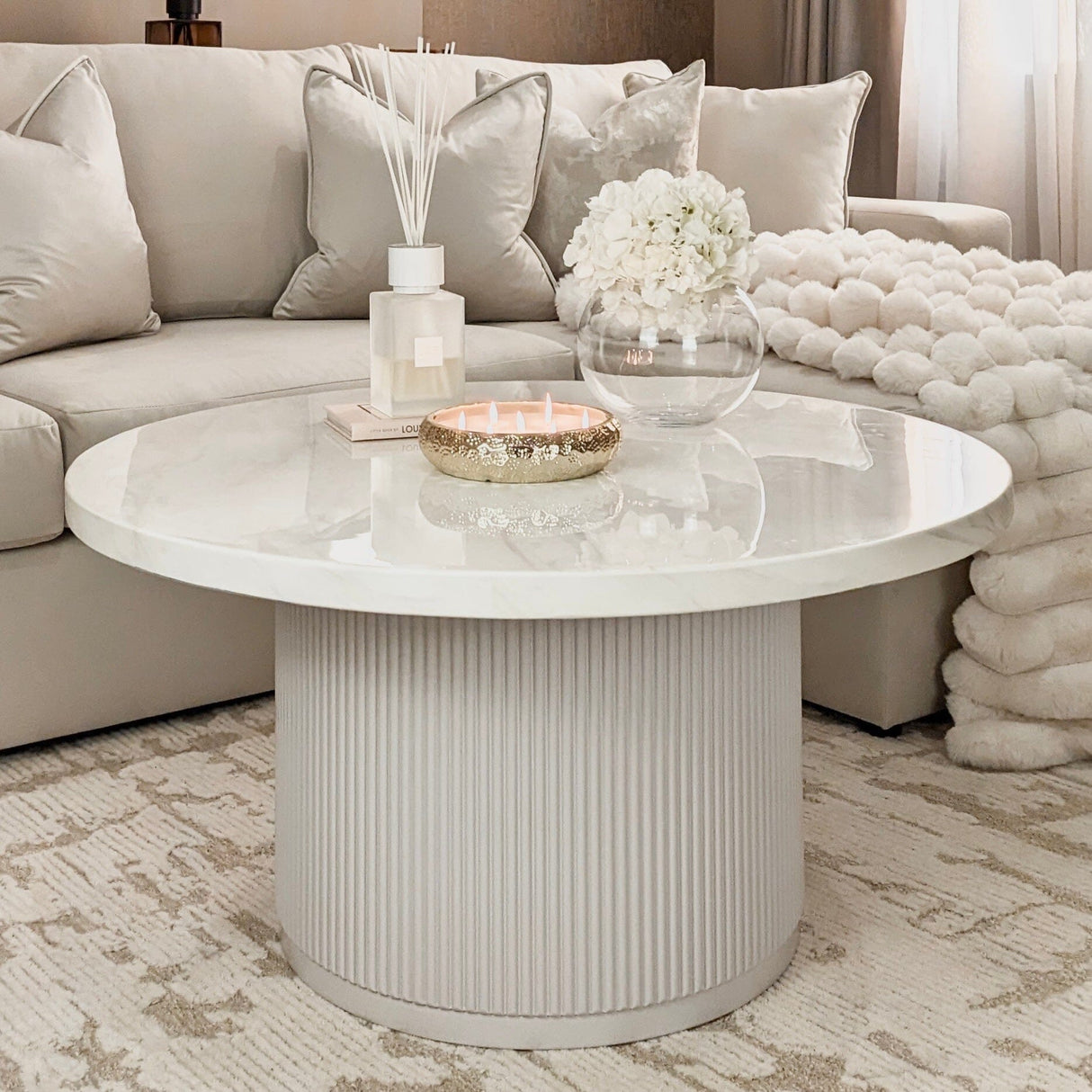 Portobello Large Marble Coffee Table
