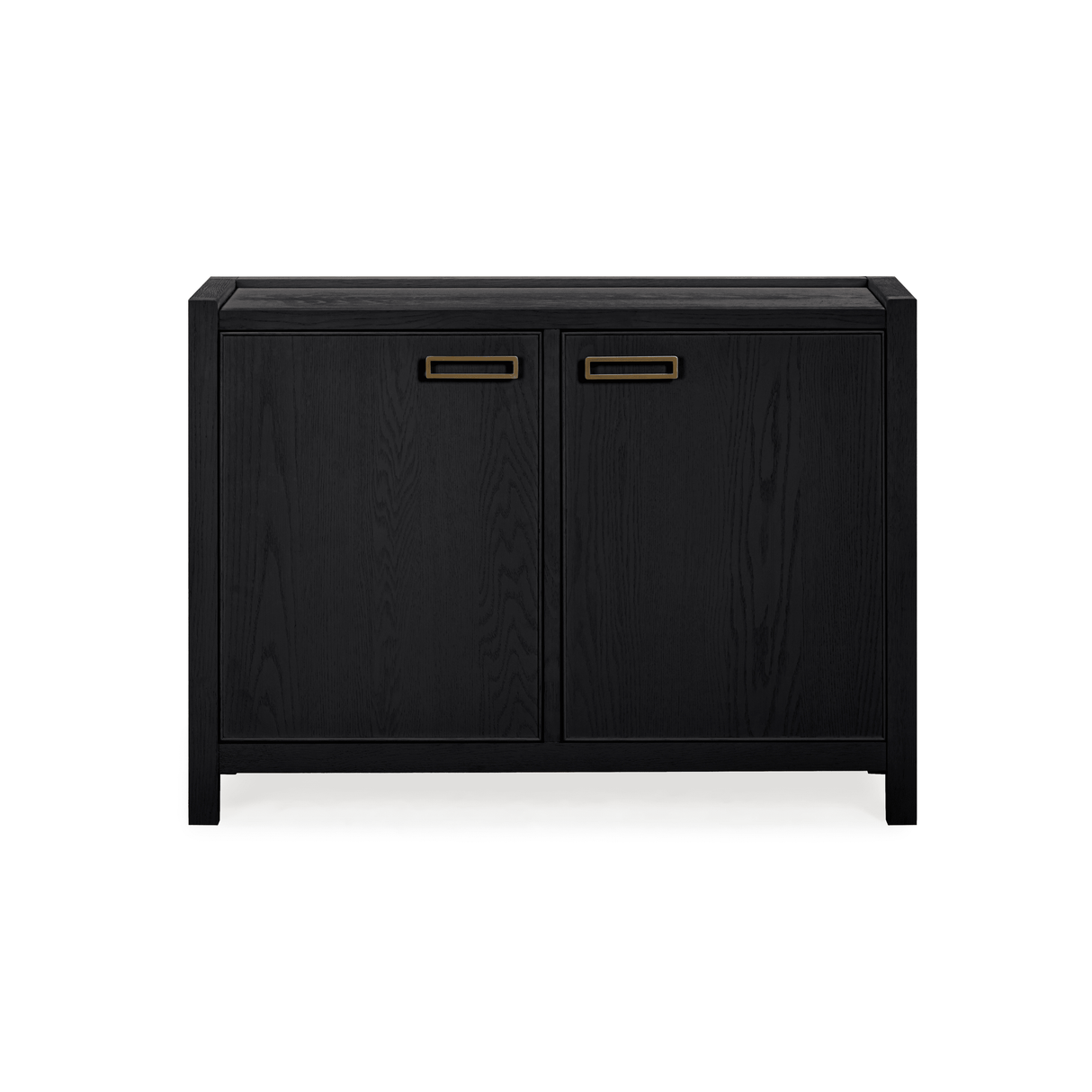 Soho Black Oak Veneer 2 Door Sideboard