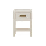 Soho Cream Oak Veneer 1 Drawer Bedside Table