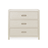 Soho Cream Oak Veneer 3 Drawer Chest