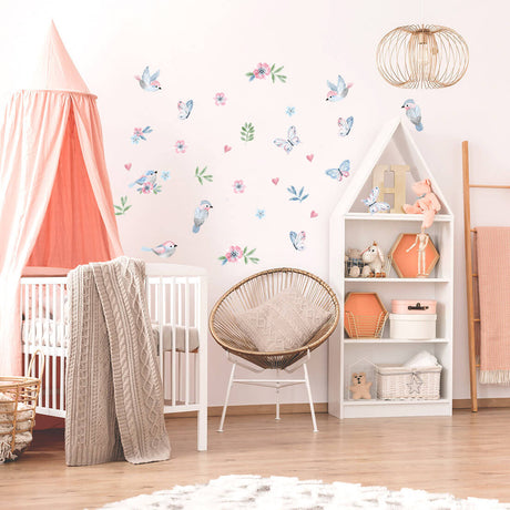 Wall Stickers | Pink Birds
