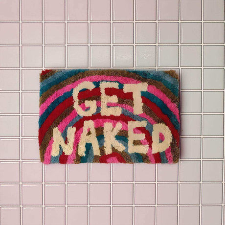 Rainbow Get Naked Bath Mat