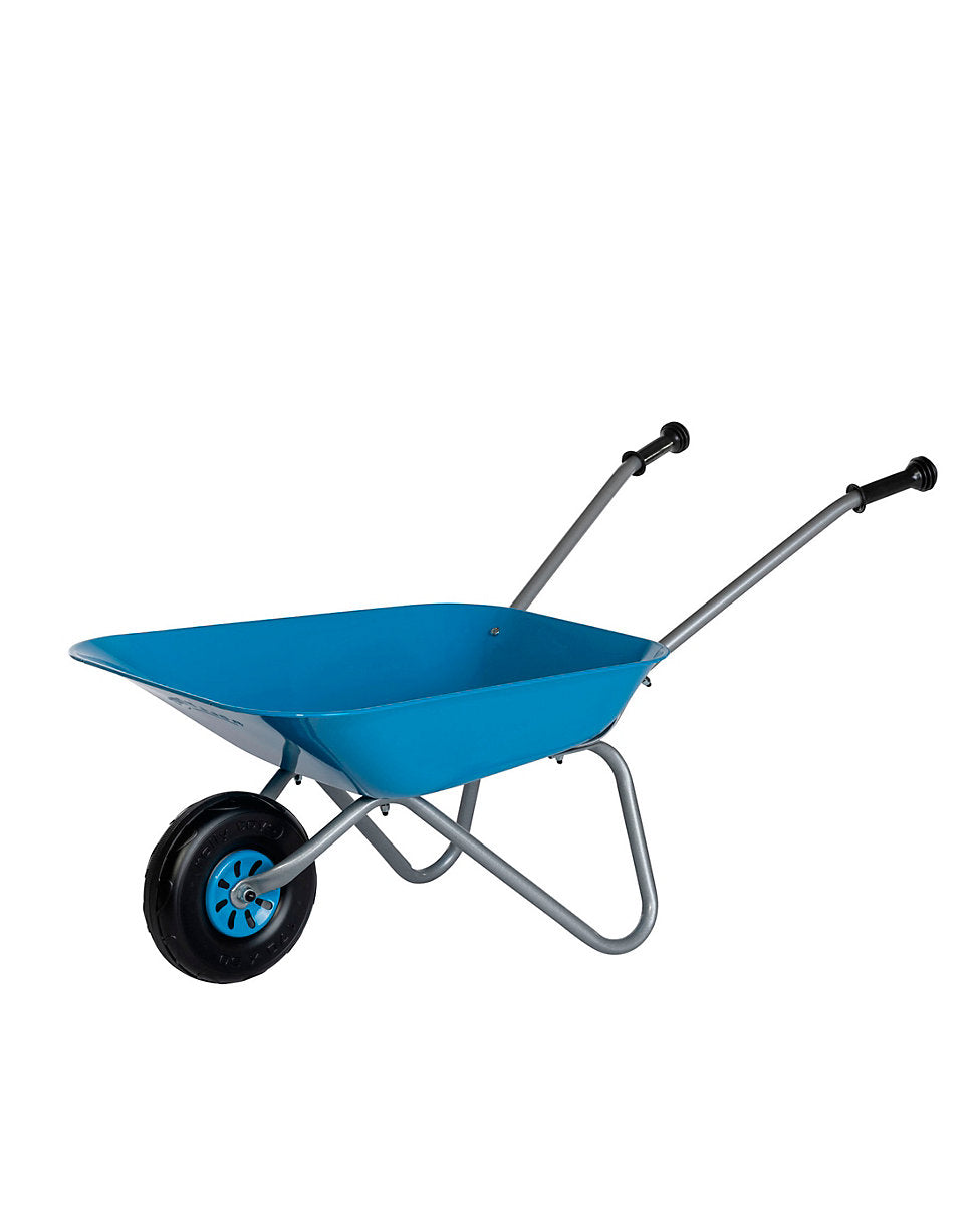 Rolly Toys Blue Metal Wheelbarrow