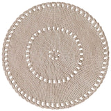 Crochet BOHO Rug | BEIGE