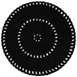 Crochet BOHO Rug | CHARCOAL