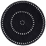 Crochet BOHO Rug | CHARCOAL