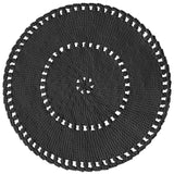 Crochet BOHO Rug | GRAPHITE