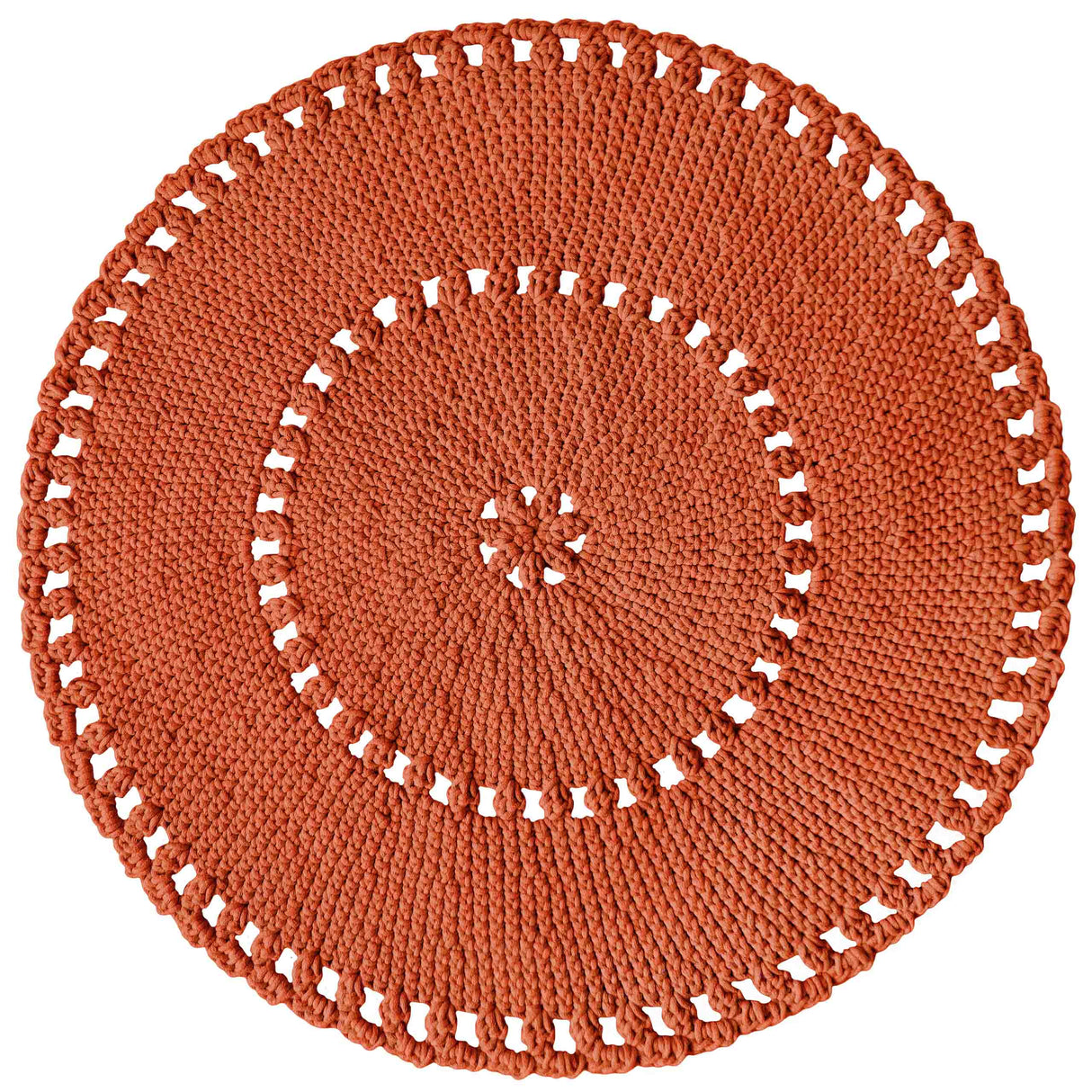 Crochet BOHO Rug | PUMPKIN