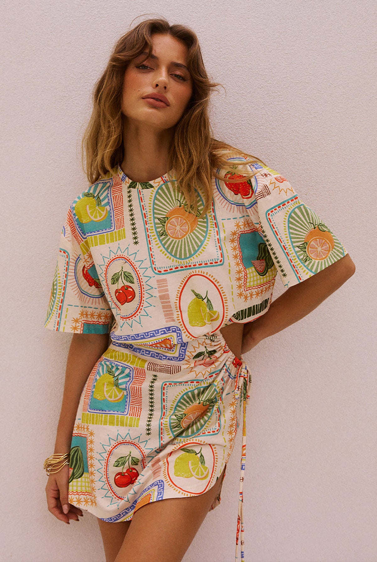 runaway BRIZZIE MINI DRESS - AGATA PRINT