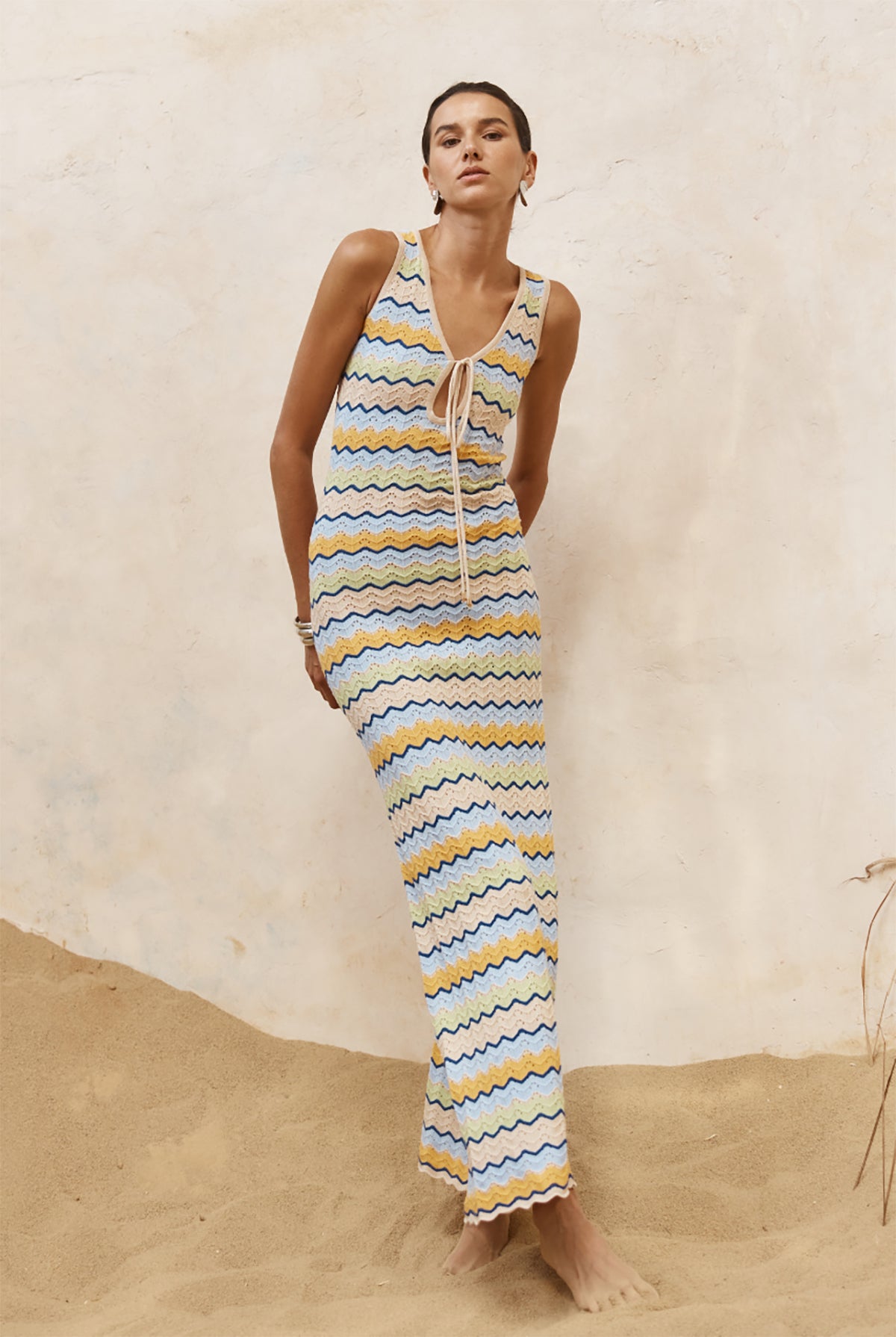 runaway ISABO MAXI DRESS - BLUE MULTI