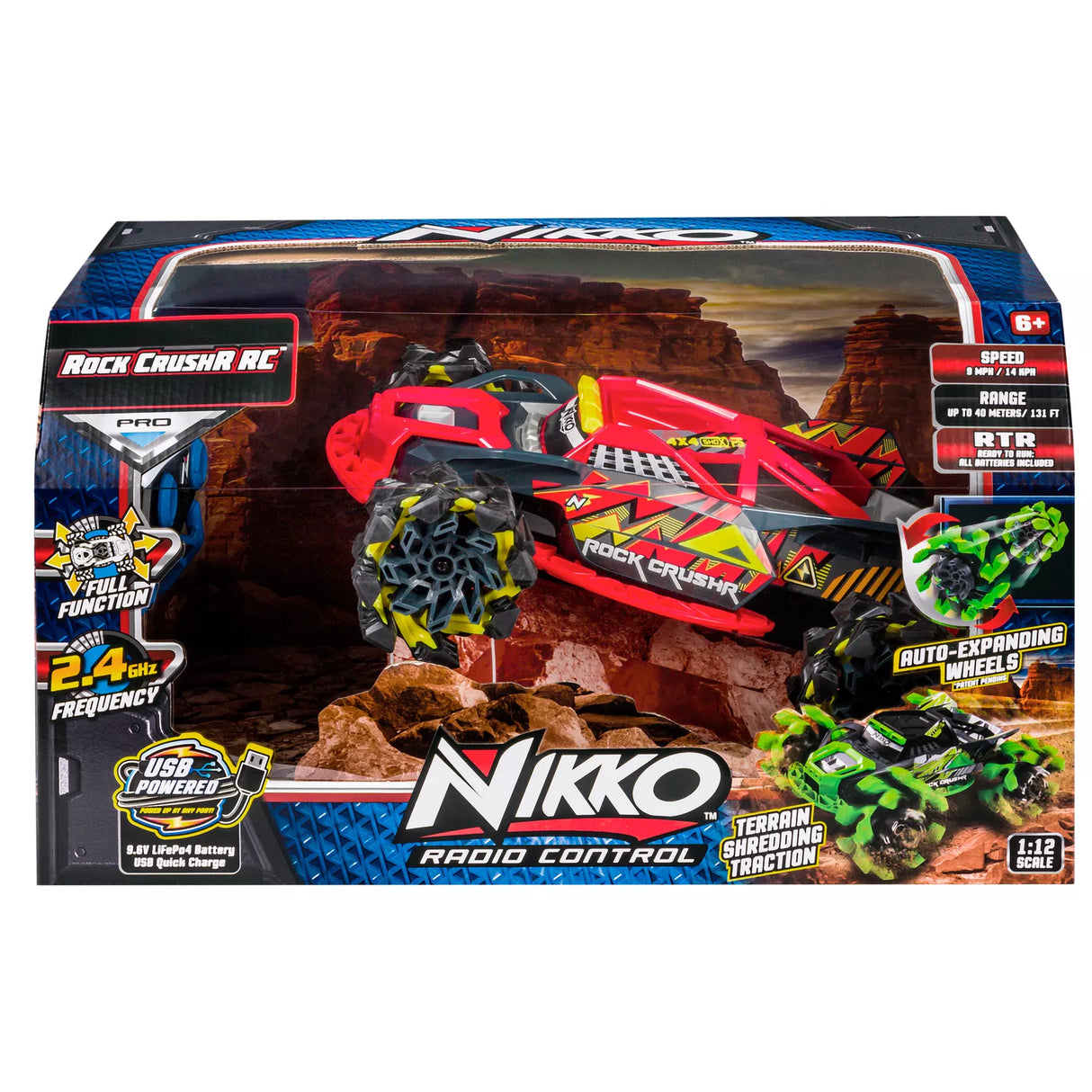 Nikko Rock CrushR RC Red Lightning