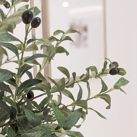 Set of 2 Faux Potted Olive Trees