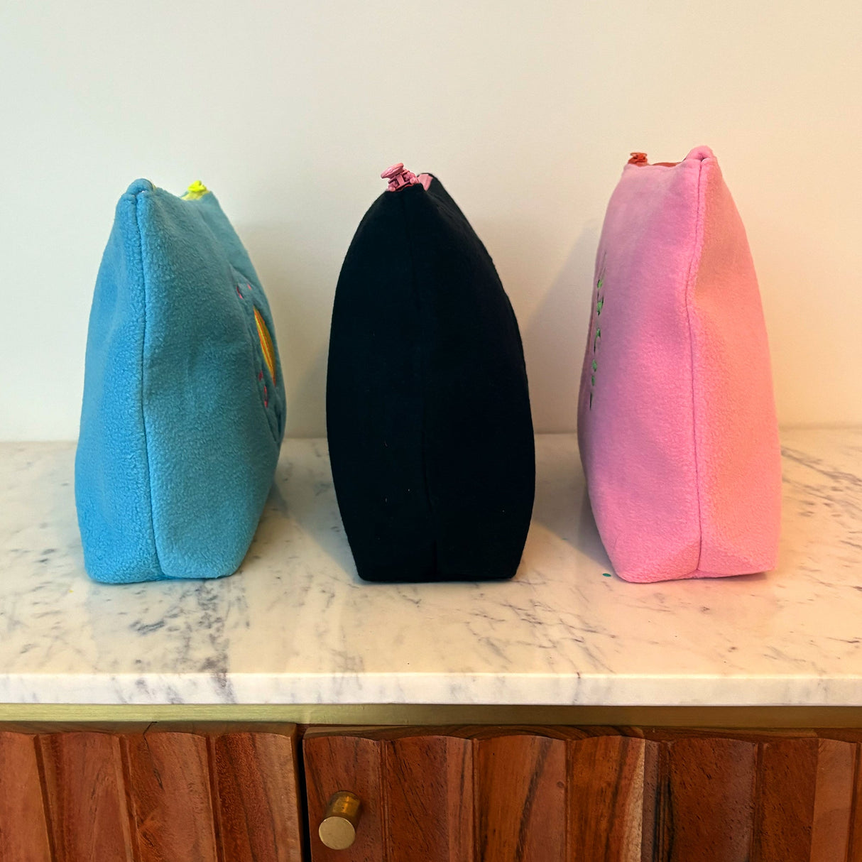 Palm Trees & Calm Seas Plush Travel Bags