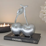 Silver Decorative Cherry Ornament